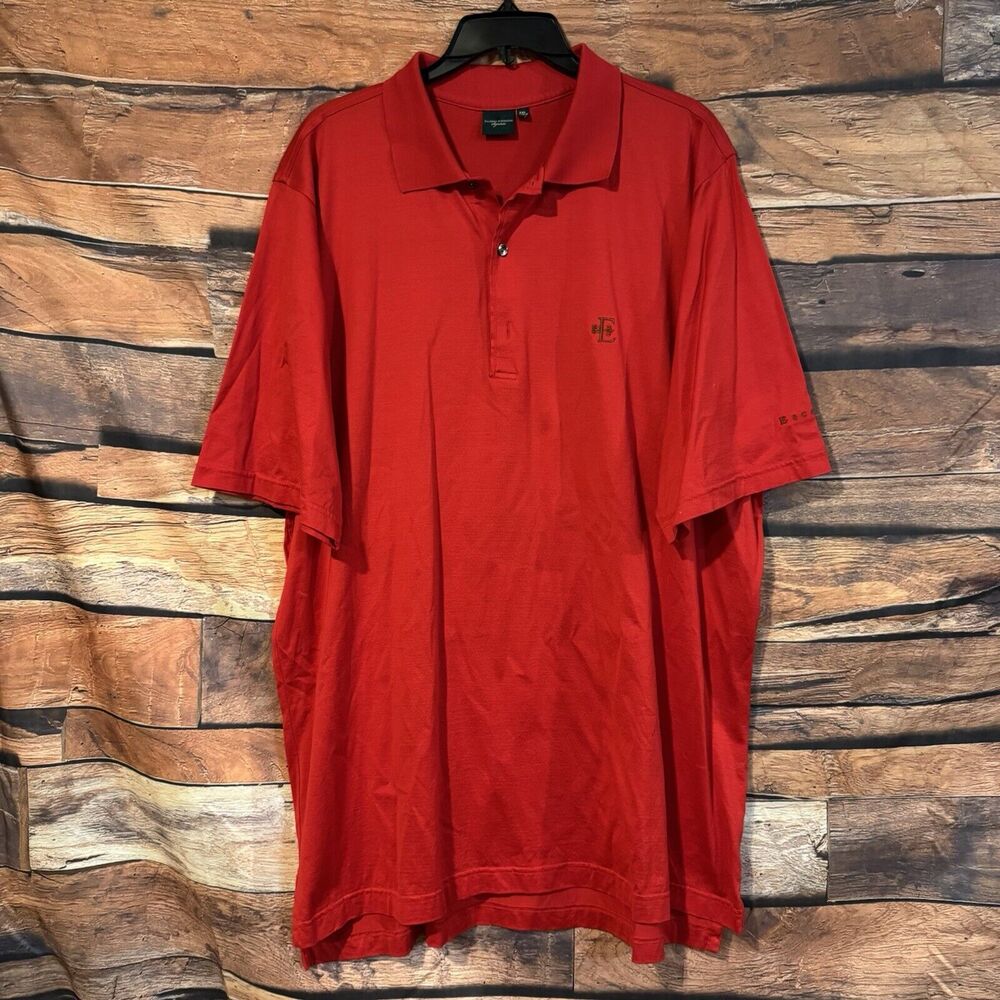 Men's Fairway & Greene Red XXL Polo Shirt SS Embroidered Escondido Crest Logo